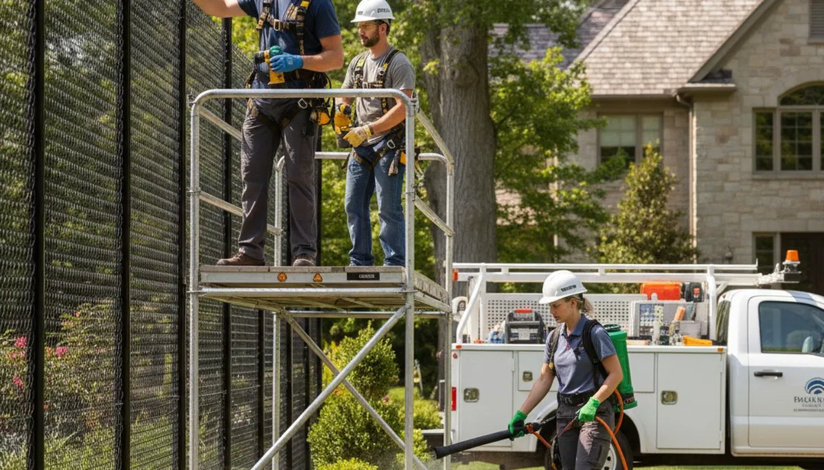 Richmond, VA tree service applying deer deterrent protection for trees and landscape plantings