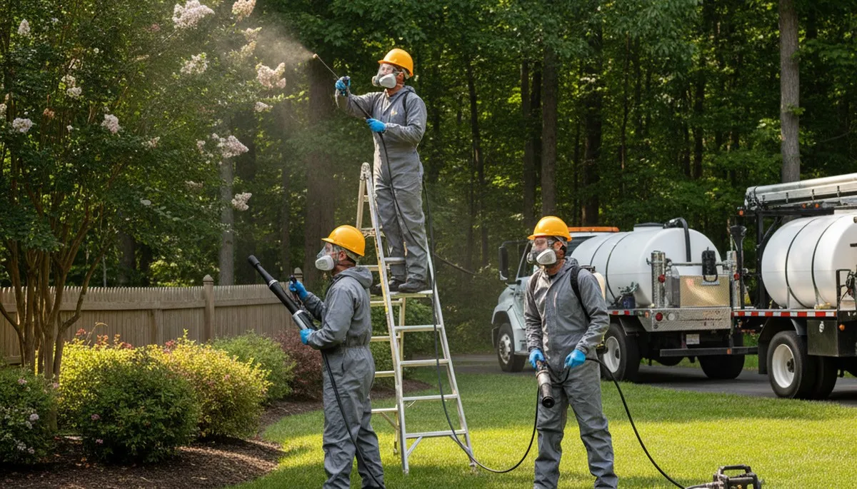 Richmond, VA tree service crew providing professional tick control for safer yards