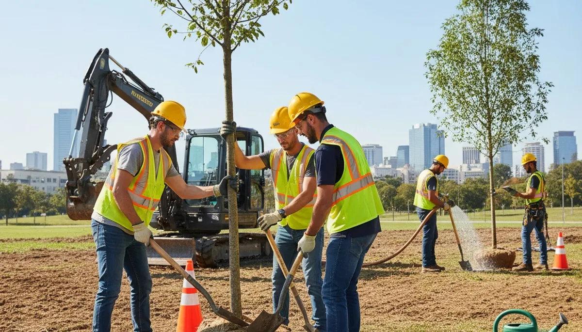 Tree planting service in Richmond, VA by Arbor Tree Care for residential and commercial properties