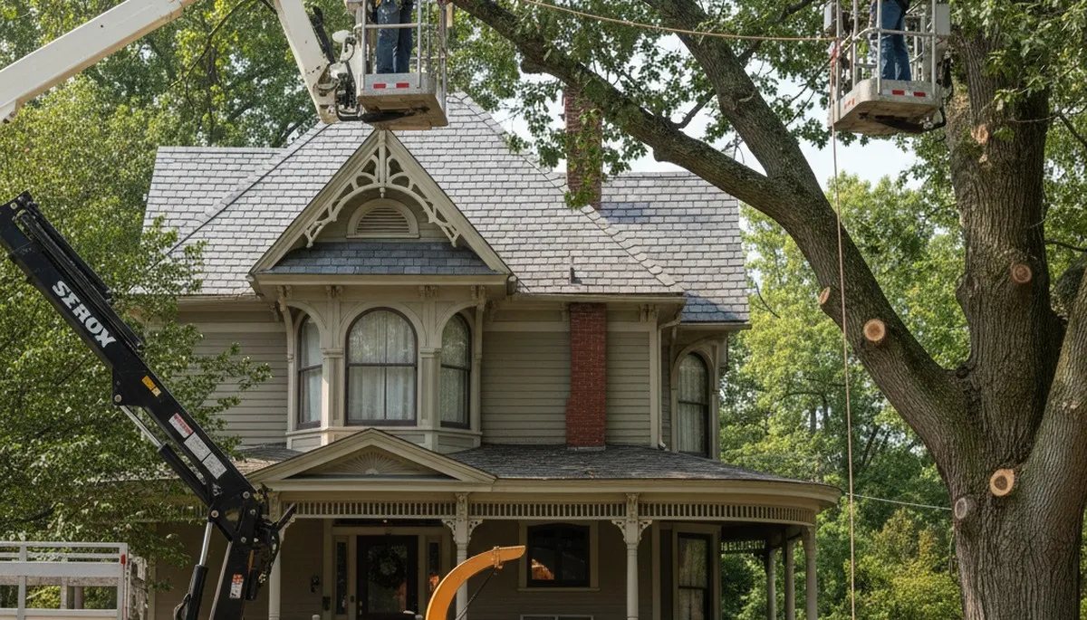Tree service crew providing professional tree trimming in Richmond, VA